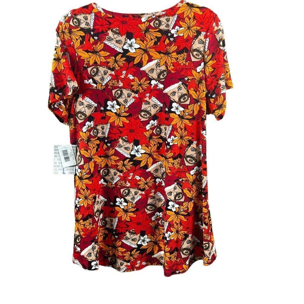 LulaRoe Women's Warm Floral Holiday Classic T - Picture 2 of 6